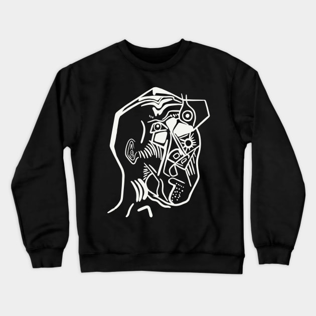 Abstract Portrait (Minimal) Crewneck Sweatshirt by isstgeschichte